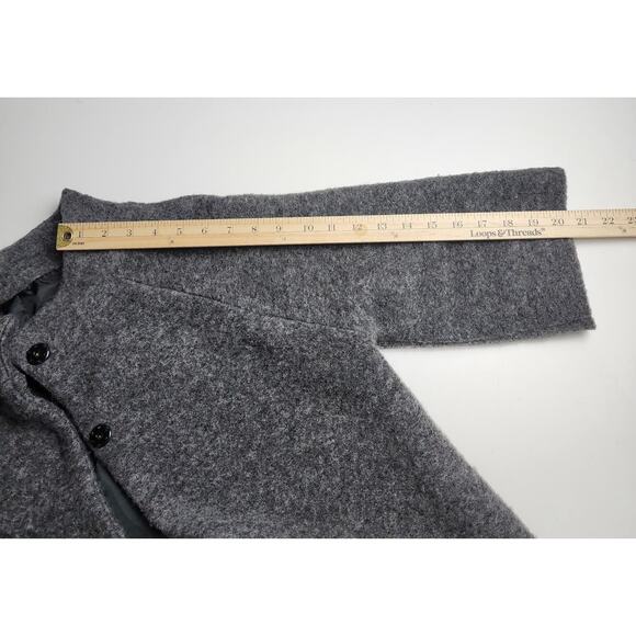 Rare Made in Italy Wool Jacket Womens M corpcore warm fuzzy Jackie O Audrey - Picture 8 of 8